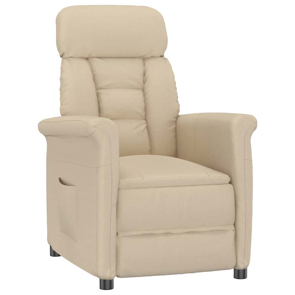 Recliner Chair Dark 70.5 X 96.5 X 95 Cm Fabric